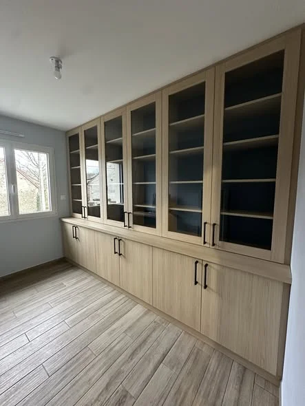 bibliothèque sur mesure chêne vicenza Guéret